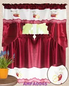 AHFA0045 KITCHEN CURTAIN 3PC SET