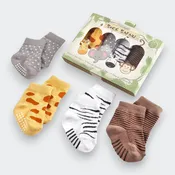 Animal Baby Socks Gift Set (0–6 Months)
