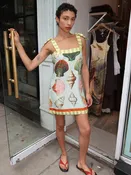 Alba Dress in Somers Shell Mint