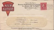 US 409 FDCS Mail-O-Meter IV On Keen Kutter Tool Adv., Multicolor On Face All Over B+W On Reverse, St.Louis Apr. 23, 1913, Cover Folder Lightly Once Vert. + Horiz.