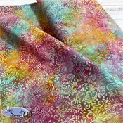 112" Wide Batik - Phoenix - Antique Rainbow
