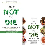 How Not to Die &amp; How Not to Die Cookbook 2 Books Bundle Collection Set by Michael Greger M.D.
