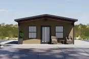 Traditional Style House Plan - 1 Beds 1 Baths 645 Sq/Ft Plan #1106-128