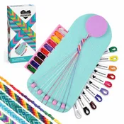 Choose Friendship, My Friendship Bracelet Maker® – Cotton Candy (Pastel), 20 Pre-Cut Threads – Makes Up to 8 Bracelets