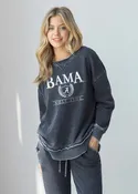 Alabama Crimson Tide Women's Top of the Class Burnout Crewneck