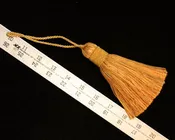 5" Tassel Caramel & Gold