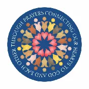 Connecting Our Hearts through Prayer Button - 2.25" round