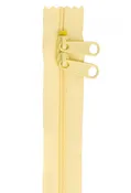 30" Double Slide Handbag Zipper in Butter Cream