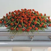 A Life Well Lived Full Casket Spray