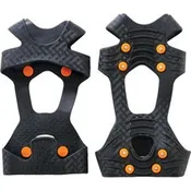 Ergodyne 6300 Slip-On Ice Cleats for Shoe, Boot - Carbon Steel, Rubber - Black