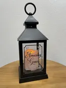 11" 'Amazing Grace' Sympathy Lantern