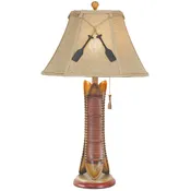 Canoe Table Lamp – Resin Cabin Accent Light
