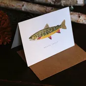 Brown Trout Greeting Card