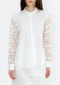 CHINESE COLLAR SHIRT WITH DEER LACE
