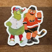 Gritty & Phanatic BFF Sticker
