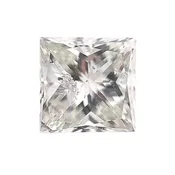0.74 CARAT SQUARE BRILLIANT GIA CERTIFIED K COLOR I2 CLARITY NATURAL DIAMOND