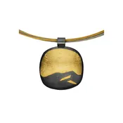 Oxidized Bryce Large Square Pendant With Keum Boo