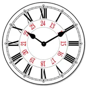 24 Hour Wall Clock
