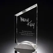 Aluminum Base Crystal Acclaim Award