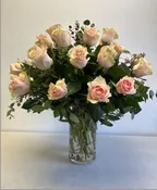 2 DOZEN PINK ROSES