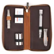 Merkur Cowhide Leather Grooming Case