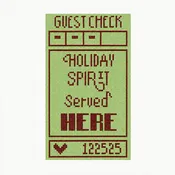 Guest Check - Holiday Spirit Served Here