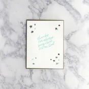 "Always There" Letterpress Father's Day Card