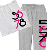 5-6-7-8 Fleece Jogger Tank Set