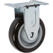 5040 Series 4 Non Marking Polyurethane Rigid Caster (Black / Gray)