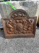 Antique Cast Iron Fire Back