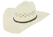 Justin Bent Rail Falcon Bangora Western Straw Hat