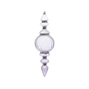 10" Amethyst Blown Glass Finial Ornament - Raz Imports