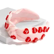 Knotted Headband With Sweet-Heart Candy Details (6 colors)