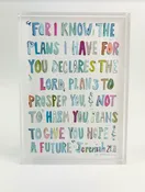 Acrylic Block Jeremiah Pink 5x7