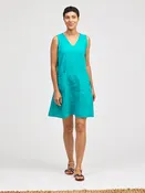 V-Neck Pocket Dress