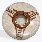 Curly Maple and Bloodwood Fancy Patterned Vase