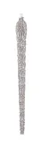 10"H Metal Rhinestone Icicle Ornament, 2 Colors