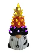 7.25" Light Up Ceramic Gnome Halloween Tree
