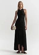 Ayla Ruched Knit Midi Dress