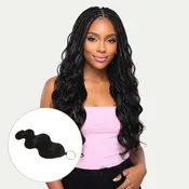16" Body Wave Feather Crochet Human Hair