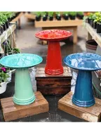 CERAMIC BIRDBATH