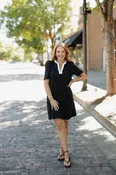Adelyn Black T-shirt Dress (XS-XL)