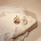 14K Gold Moses Pendant