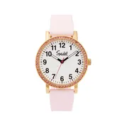Brilliance Line Pink Crystal Watch