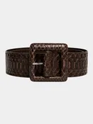 Anastasia Italian Python Leather Belt
