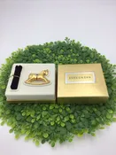 Estee Lauder Gold Tone Rocking Horse Perfume Compact