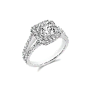 Asscher Cut 1.5 Ct.14K Ring