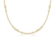 15" Choker Beaded - Hope Unwritten Gold 4mm