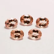 2.30 Cts Natural Peach Morganite 8x10mm  Oval