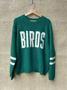 Birds Knit Pullover Sweater